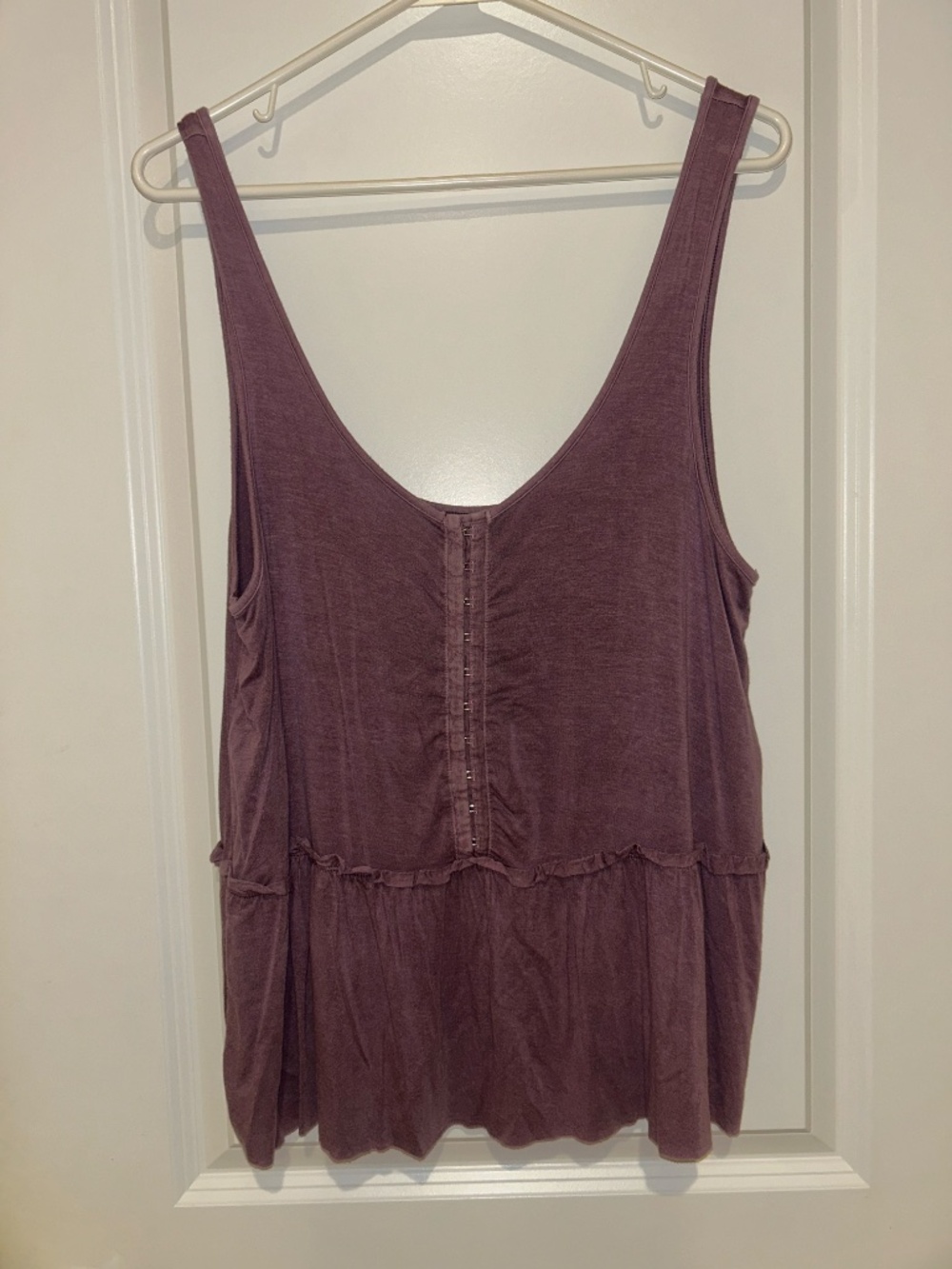 Aerie Oversized Flowy Tank Top Mauve Purple Soft Draped Size Large - Picture 2 of 6